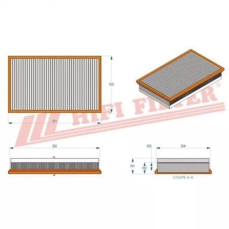 Filtre a air sa 4139 hifi filter