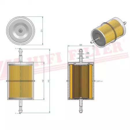 Filtre a carburant rt 1 hifi filter