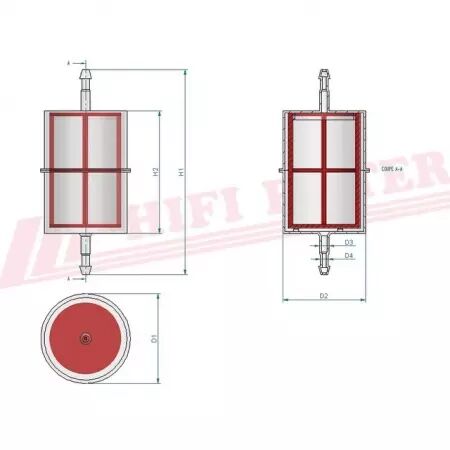 Filtre a carburant rt 16 hifi filter