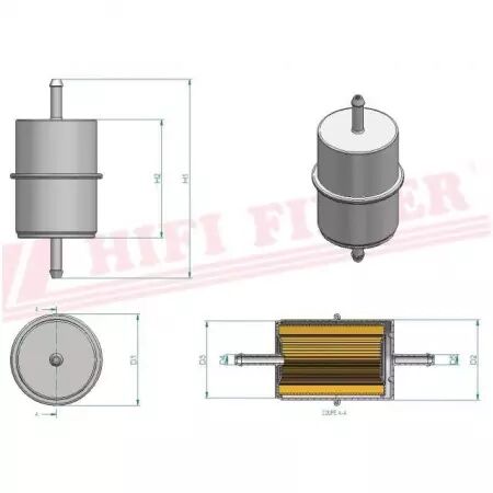 Filtre a carburant rt 19 hifi filter