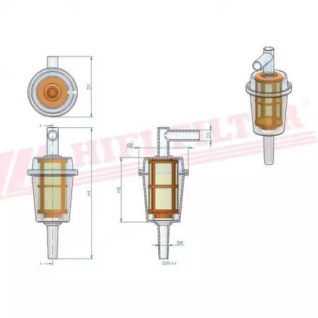 Filtre a carburant rt 4 hifi filter