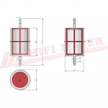 Filtre a carburant rt 6 hifi filter