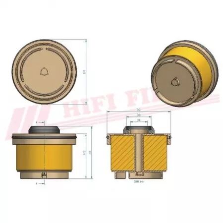 Filtre a carburant sn 25032 hifi filter