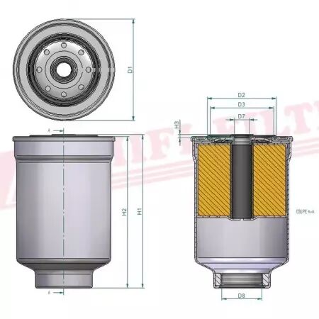 Filtre a gasoil ft 6243 hifi filter