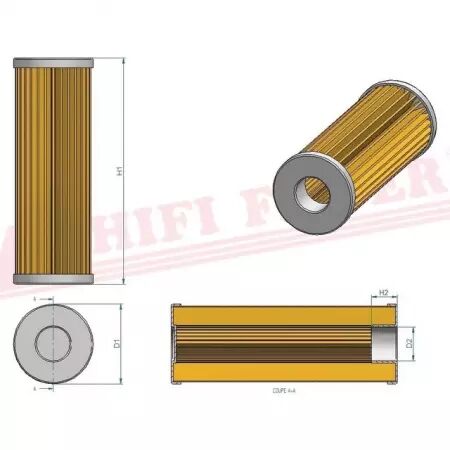 Filtre a gasoil sn 21585 hifi filter