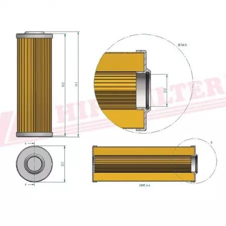 Filtre a gasoil sn 21587 hifi filter