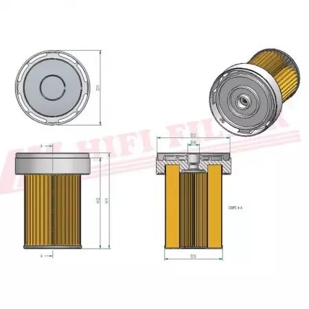 Filtre a gasoil sn 21599 hifi filter