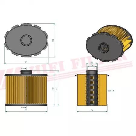 Filtre a gasoil sn 39913 hifi filter