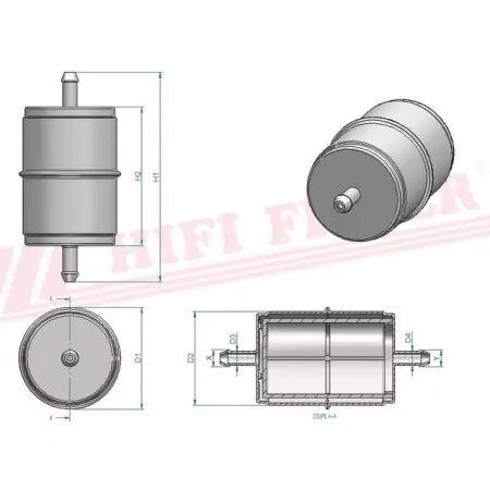 Filtre a gasoil sn 5079 hifi filter