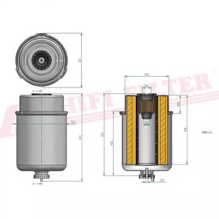 Filtre a gasoil sn 70241 hifi filter