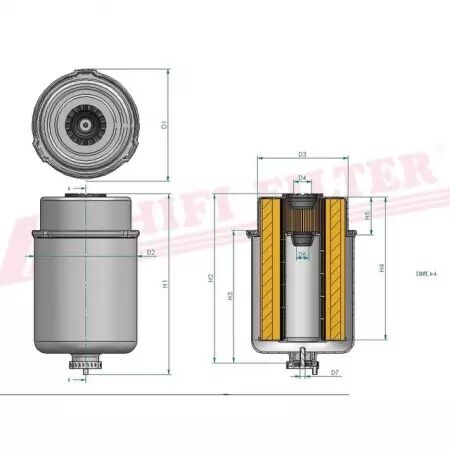 Filtre a gasoil sn 70273 hifi filter