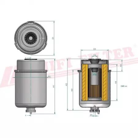 Filtre a gasoil sn 70274 hifi filter