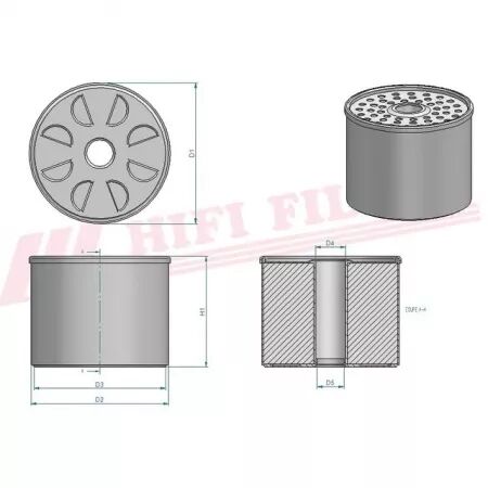 Filtre Gasoil/GNR Hifi Filter SN001