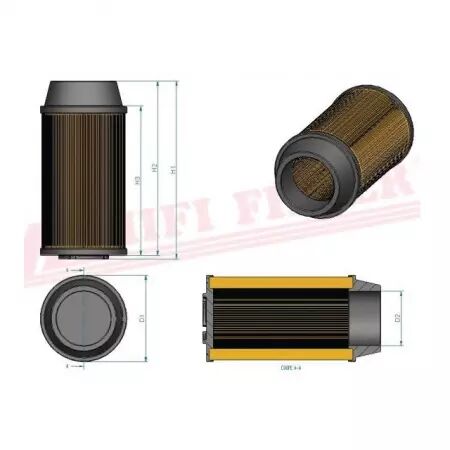 Filtre habitacle categorie 2 sc 50141 hifi filter