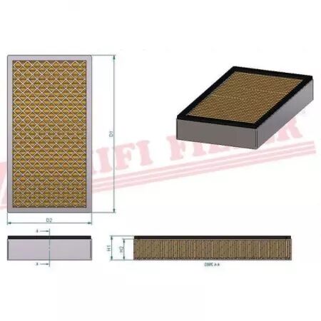 Filtre habitacle sc 40068 hifi filter