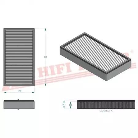 Filtre habitacle sc 40094 hifi filter