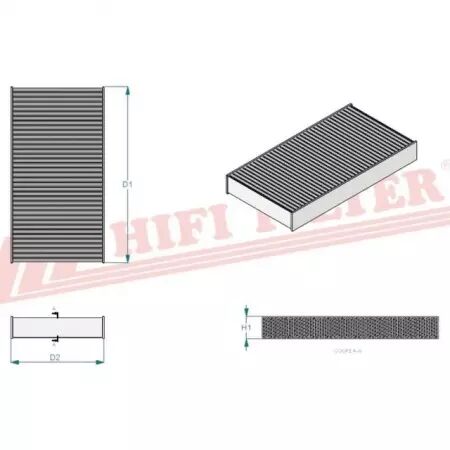 Filtre habitacle sc 40117 hifi filter