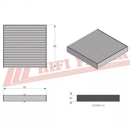 Filtre habitacle sc 4055 hifi filter