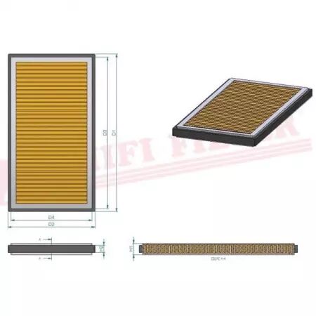 Filtre habitacle sc 50181 hifi filter