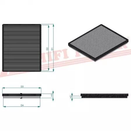 Filtre habitacle sc 60039 hifi filter