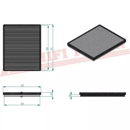 Filtre habitacle sc 60094 hifi filter