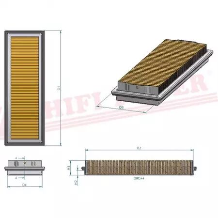 Filtre habitacle sc 70005 hifi filter