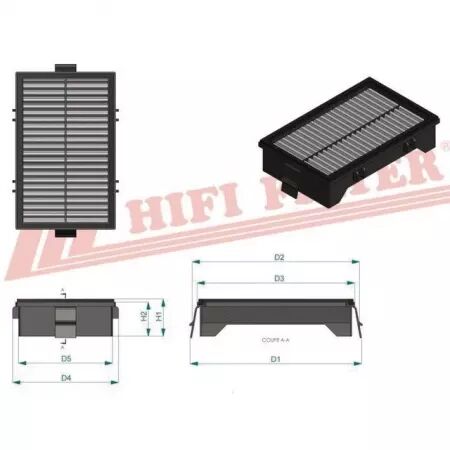 Filtre habitacle sc 80021 hifi filter