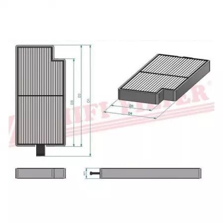 Filtre habitacle sc 80026 hifi filter