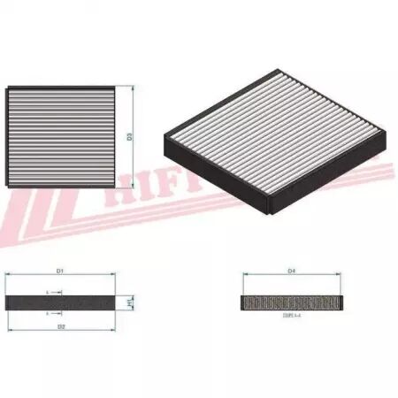 Filtre habitacle sc 80088 hifi filter