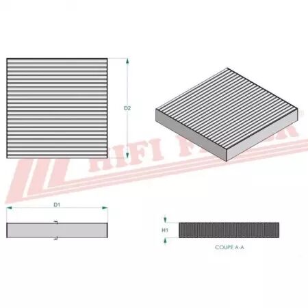 Filtre habitacle sc 8118 hifi filter