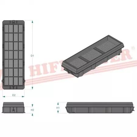 Filtre habitacle sc 90015 hifi filter