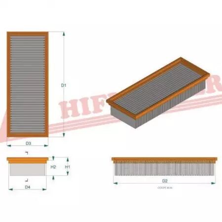 Filtre habitacle sc 90098 hifi filter