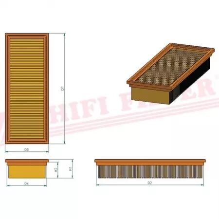 Filtre habitacle sc 90114 hifi filter