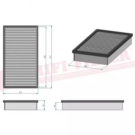 Filtre habitacle sc 90128 hifi filter