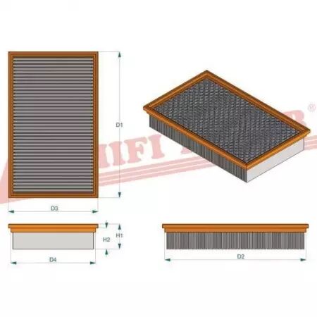 Filtre habitacle sc 90262 hifi filter