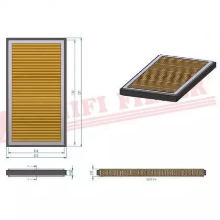 Filtre habitacle sc 90287 hifi filter