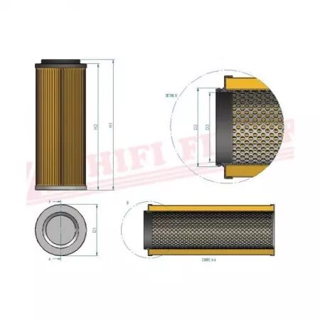 Filtre hydraulique sh 55164 hifi filter