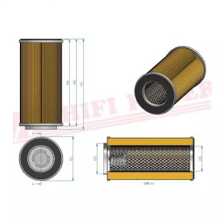 Filtre hydraulique sh 60162 hifi filter