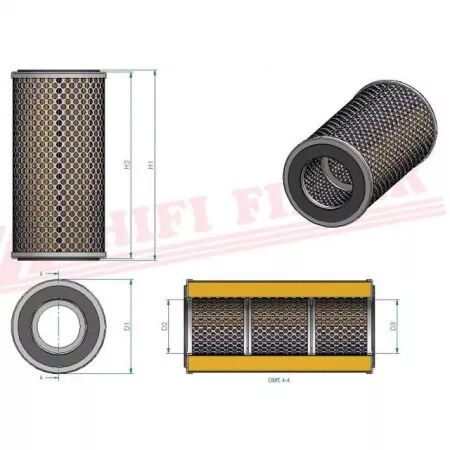 Filtre hydraulique sh 60200 hifi filter