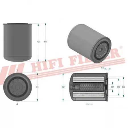 Filtre hydraulique sh 62117 hifi filter