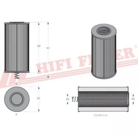 Filtre hydraulique sh 62168 hifi filter