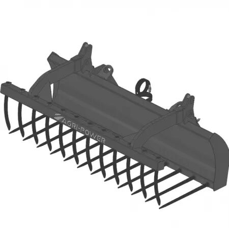 Fourche a grappin ap-fg avec dents longueur 2400 john deere