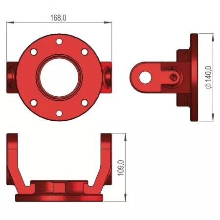 Fourche pivot de bras sip337510600