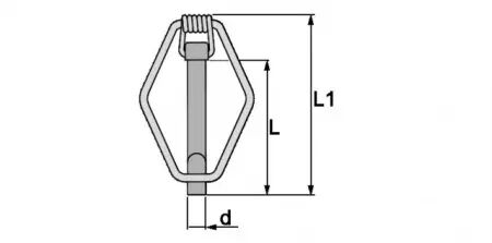 Goupille clips de securite 10.5 mm sachet de 12