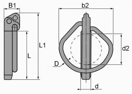 GOUPILLE CLIPS DE SÉCURITÉ RUBIG - ZINGUÉ