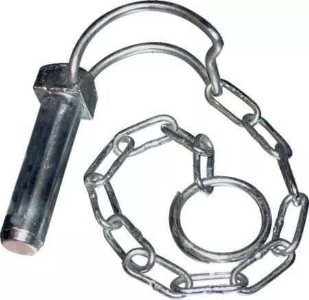 Goupille clips pour tube avec chaîne 14x51 mm