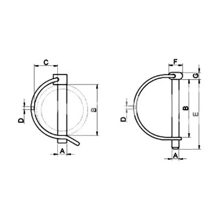 Goupille d.10 x 60 mm