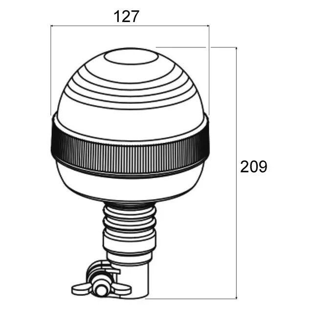 Gyrophare LED à tige flexible - Lumeca - Perret Concept