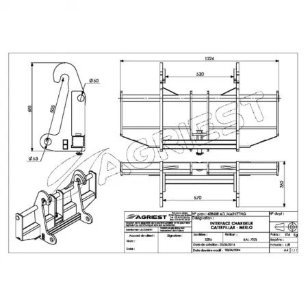 Interface chargeur caterpillar/merlo