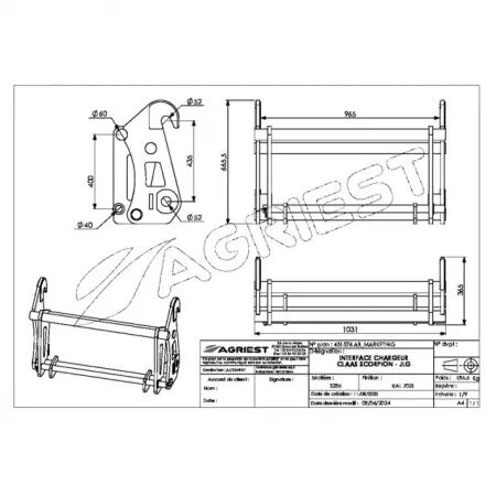 Interface chargeur claas scorpion - jlg